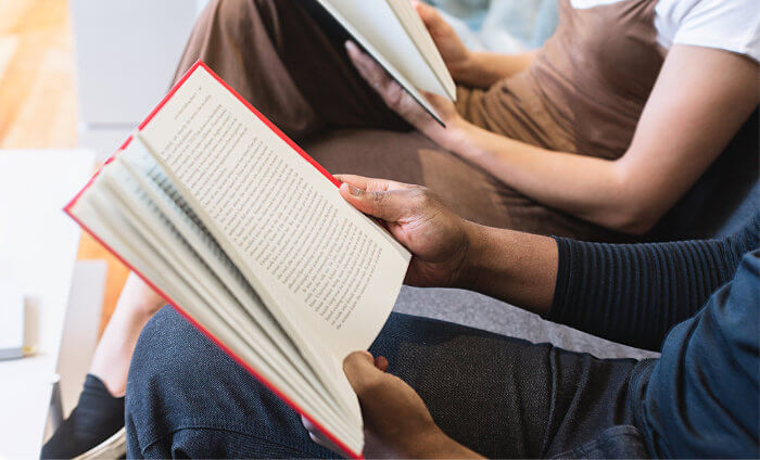 Reading at book club