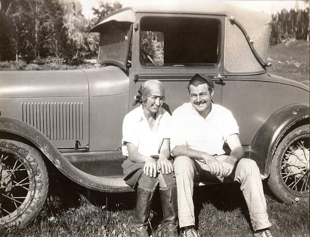 Bunny Thorne and Ernest Hemingway at Folly Ranch