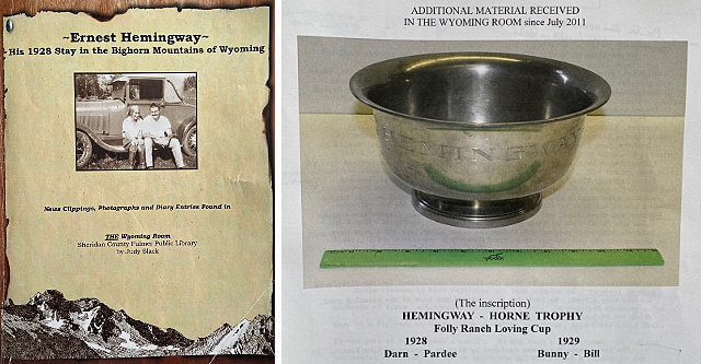 The Wyoming Room book and The Folly Ranch Loving Cup